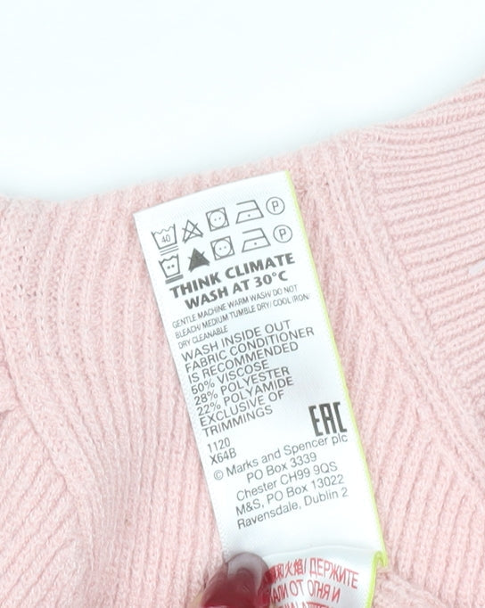 Marks and Spencer Women's Pink Pullover Jumper Size 6