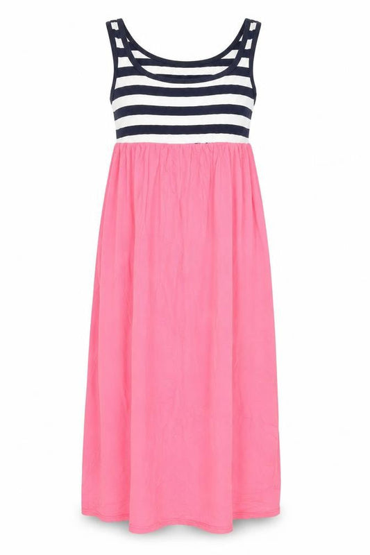 Neony Sweets Women's S Multicoloured Striped Tank Dress