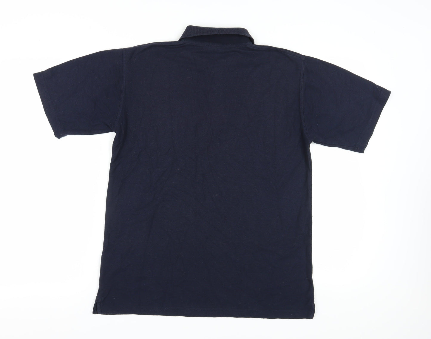 Highfield Men's Blue Polo Shirt Medium, Short Sleeve