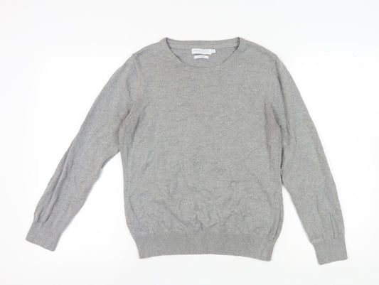 Paul James Women's Grey Pullover Jumper, M, Crew Neck