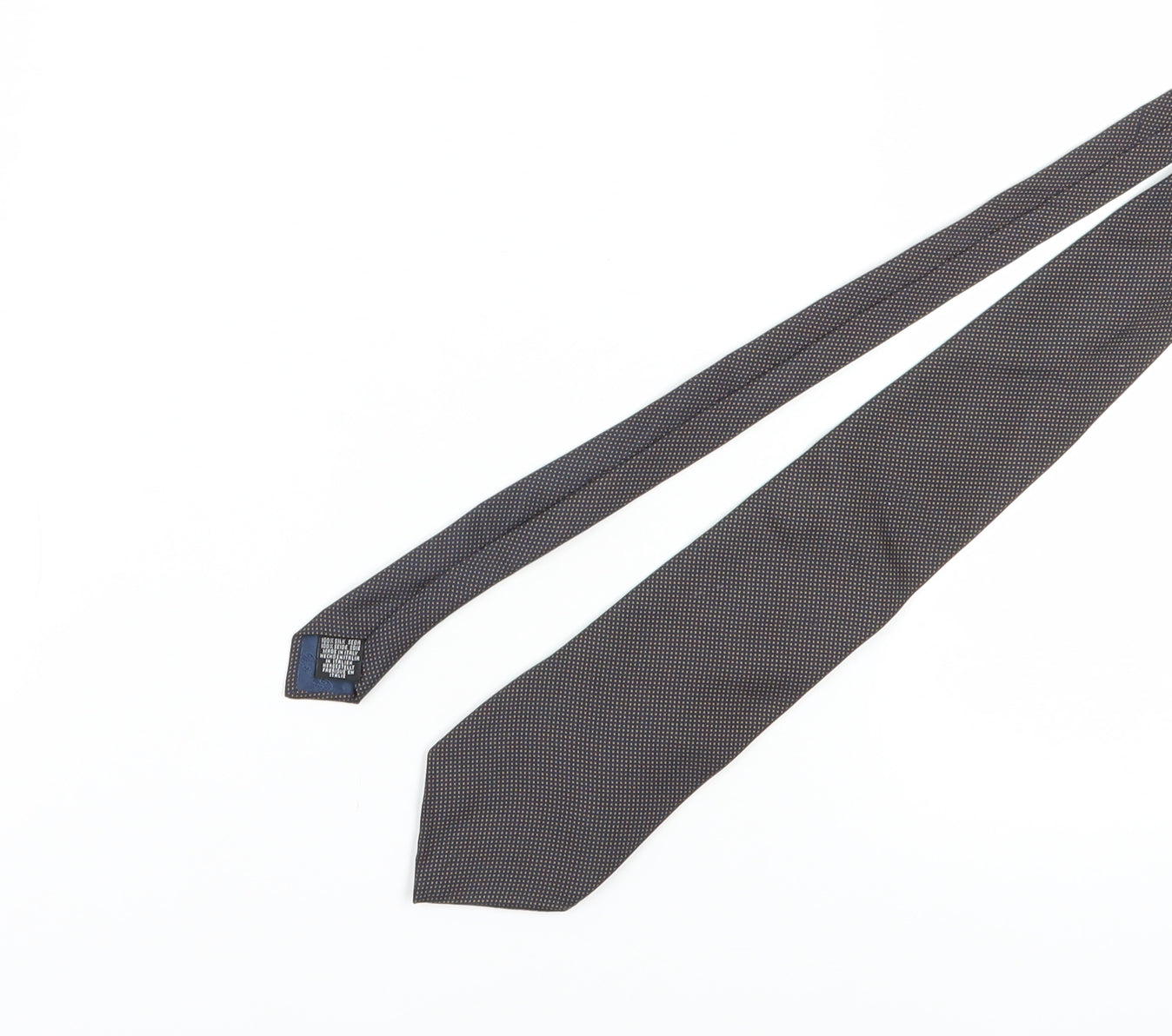 Carlo Colombo Men's Black Polka Dot Silk Tie