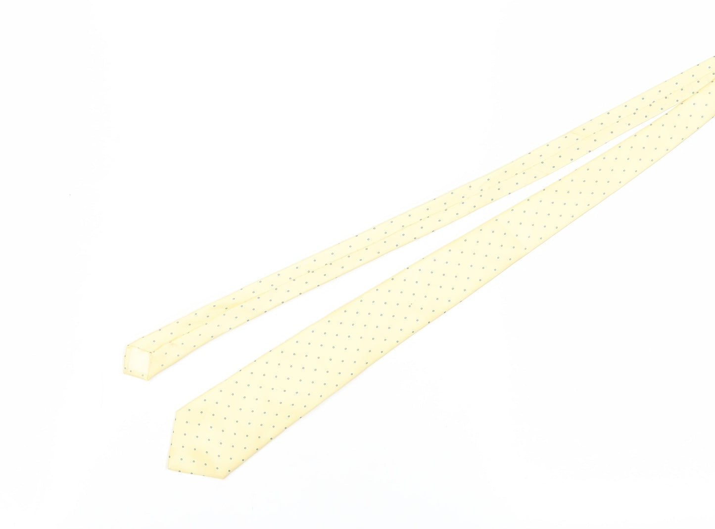 Carlo Colombo Men's Beige Silk Polka Dot Tie