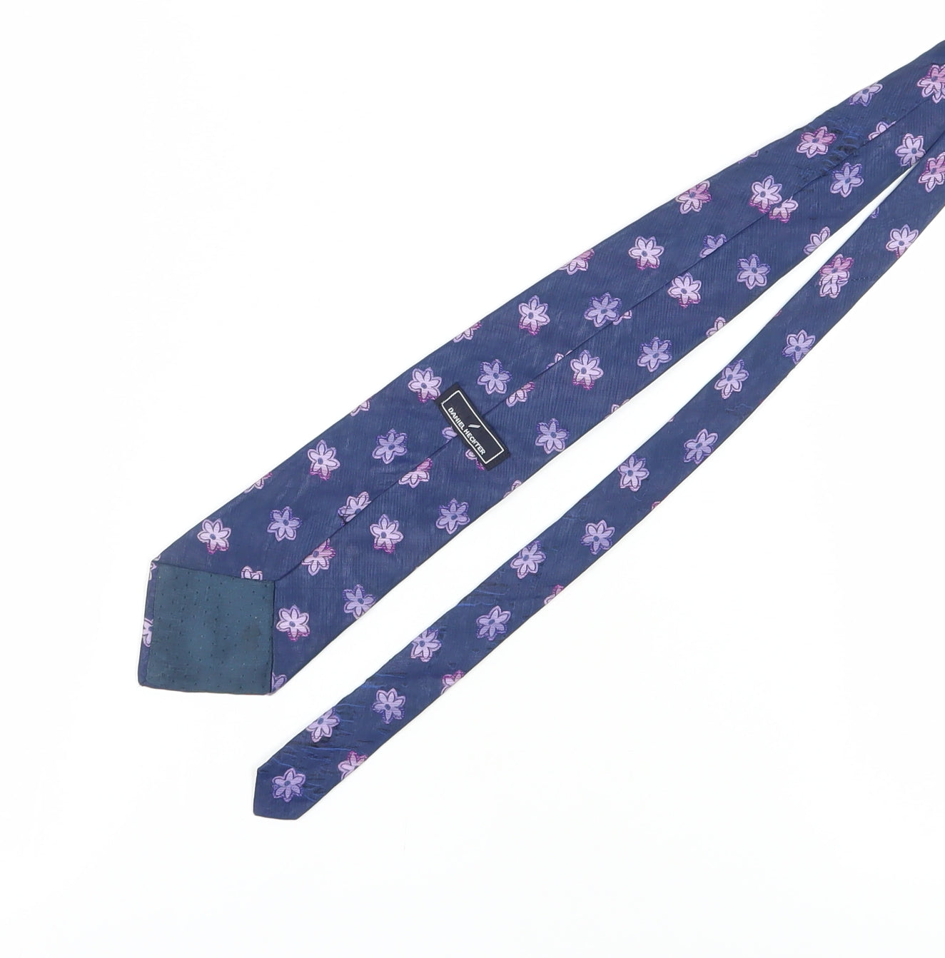 Daniel Hechter Men's Blue Floral Silk Tie