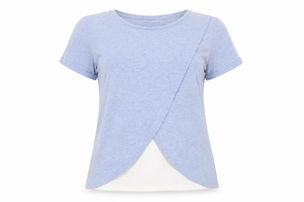 Blooming Marvellous Women's Blue Wrap T-Shirt M