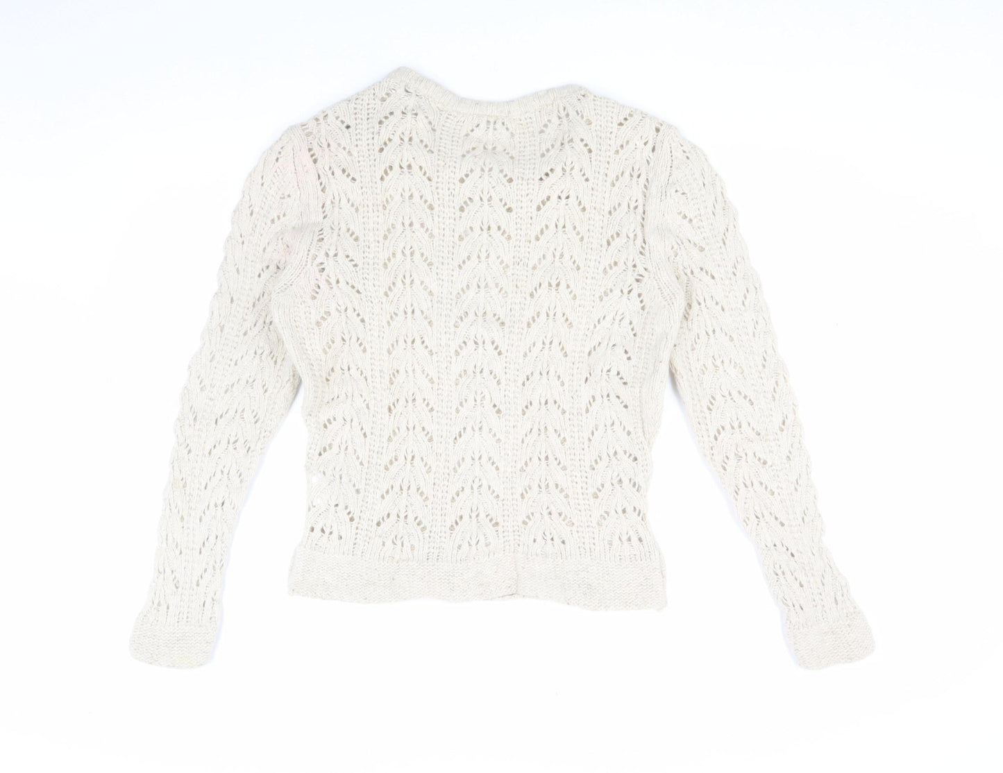 Esprit Women's Ivory Knit Pullover Jumper Size M