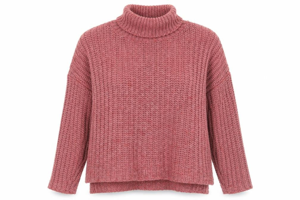Nada Del Riccio Pink Roll Neck Women's Jumper - L
