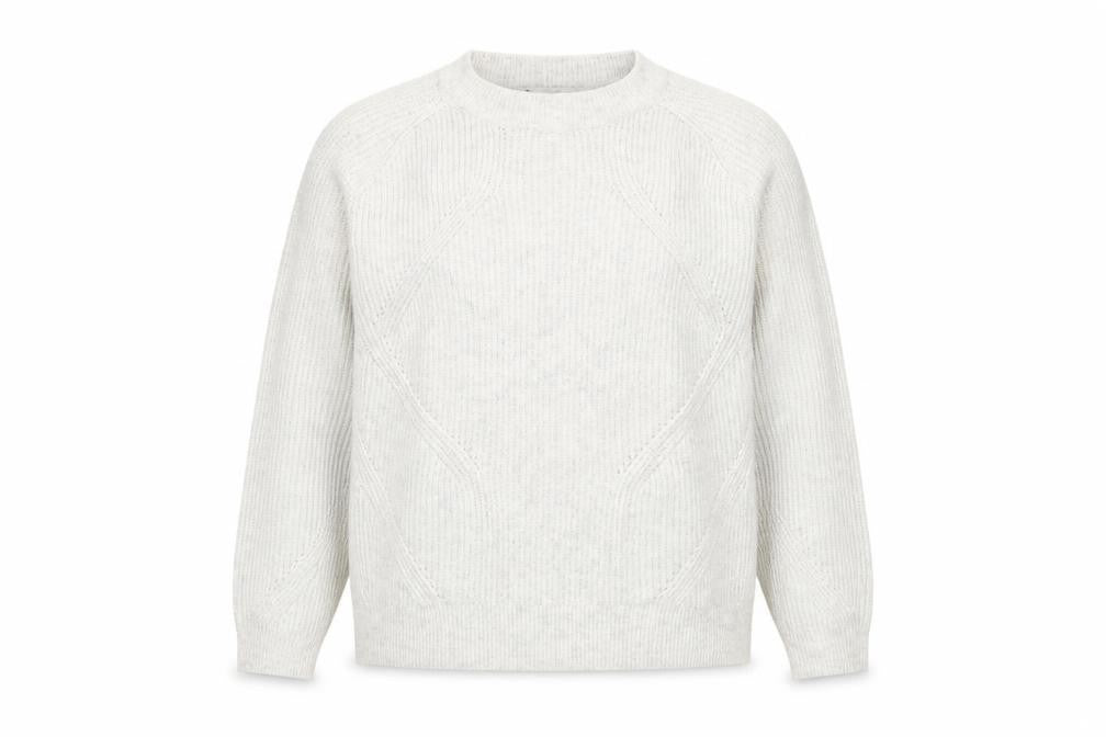 Marks & Spencer Women's Ivory Cable Knit Jumper L