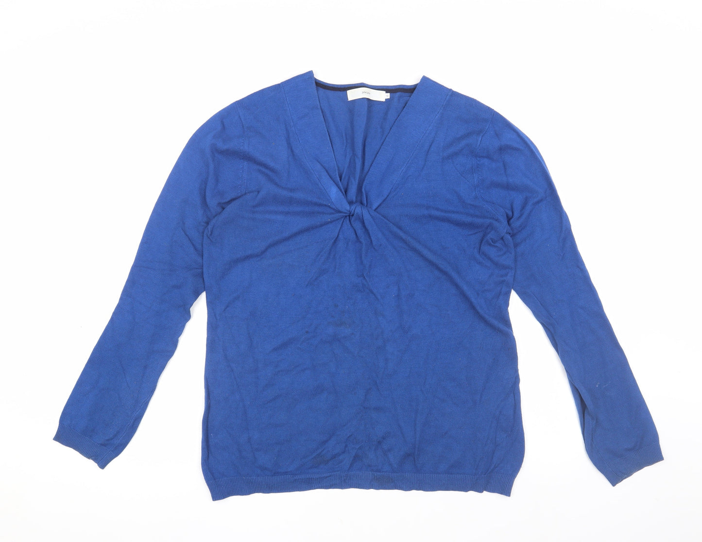 John Lewis Women's Blue V-Neck Pullover Jumper Size 12