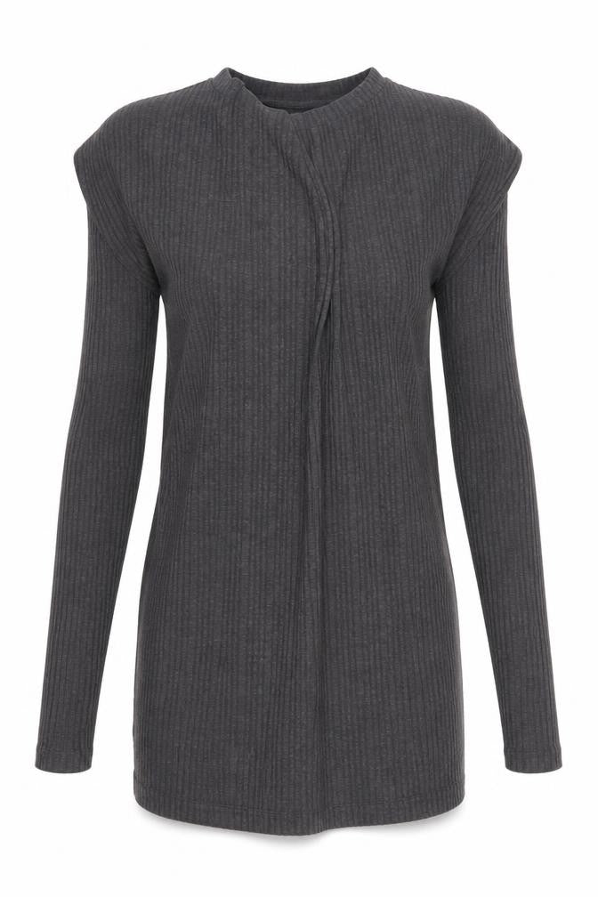 Marks & Spencer Grey Shift Dress, Size 12, Long Sleeve