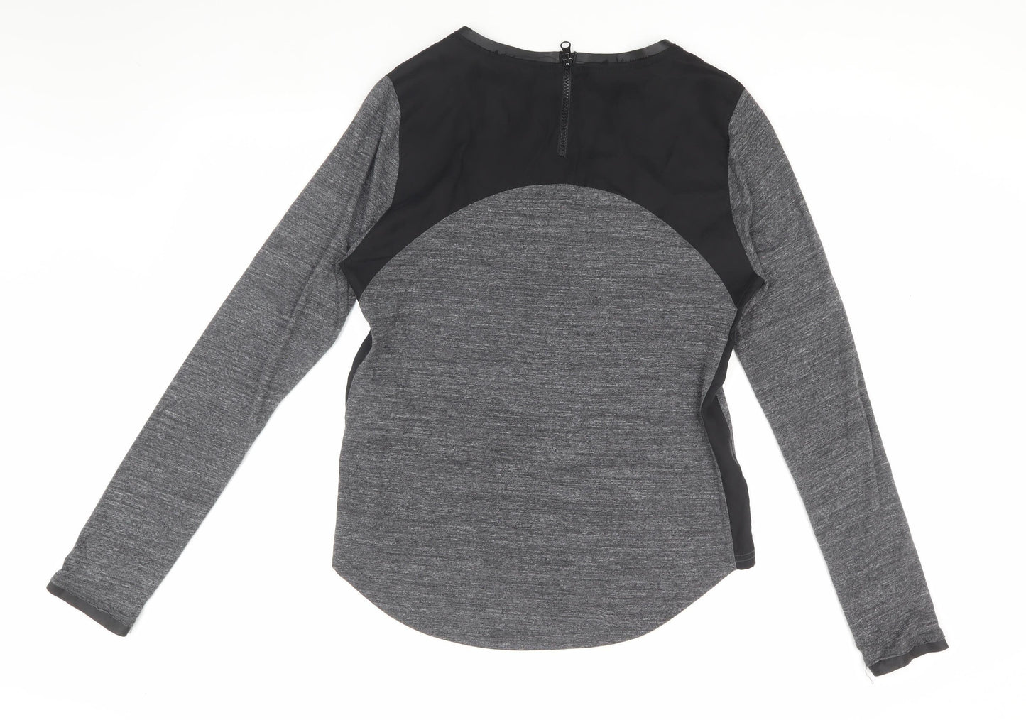 Berenice Women's Grey Long Sleeve Crew Neck T-Shirt