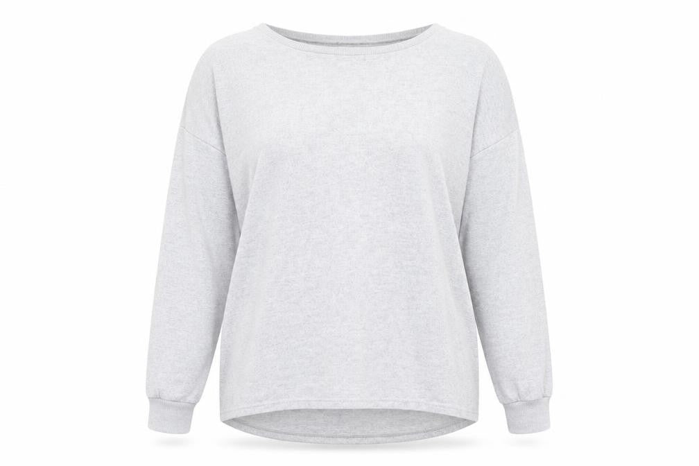 Next Women's Grey Long Sleeve Basic T-Shirt, Size 14