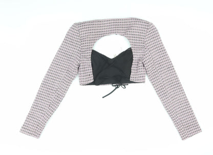 Bershka Women's Multicoloured Cropped Blouse M