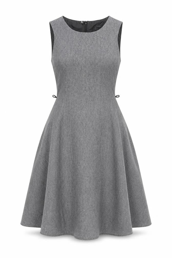 Next Women's Grey A-Line Sleeveless Dress UK 6