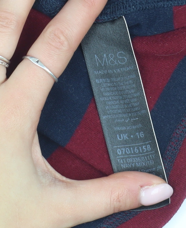 Marks and Spencer Women's Multicoloured Tunic Jumper UK 16