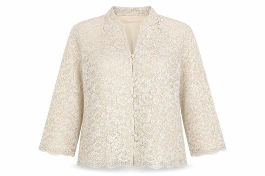 Eastex Women's Beige Lace Blouse Size 10