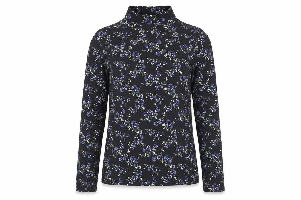 Marks & Spencer Womens Black Floral Jersey Top