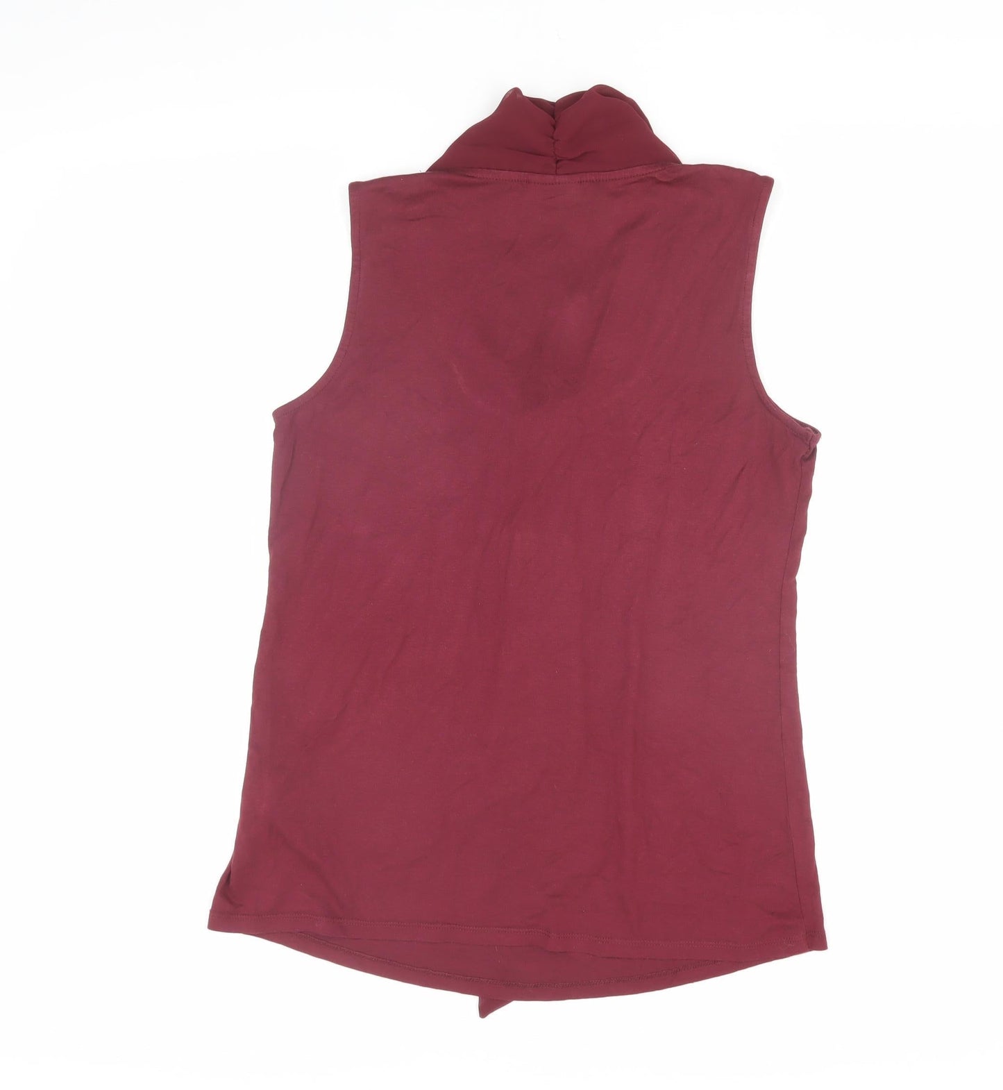 Bodyflirt Women's Red Sleeveless Bow Blouse Size 12-14