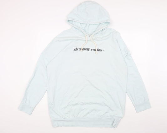 Topshop Women's Blue Hoodie, Size S, New, Casual Pullover
