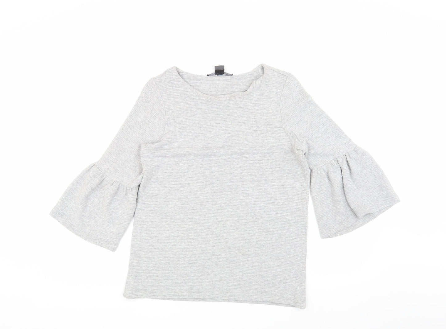 French Connection Women's Grey Blouse - Size S, Casual Fit