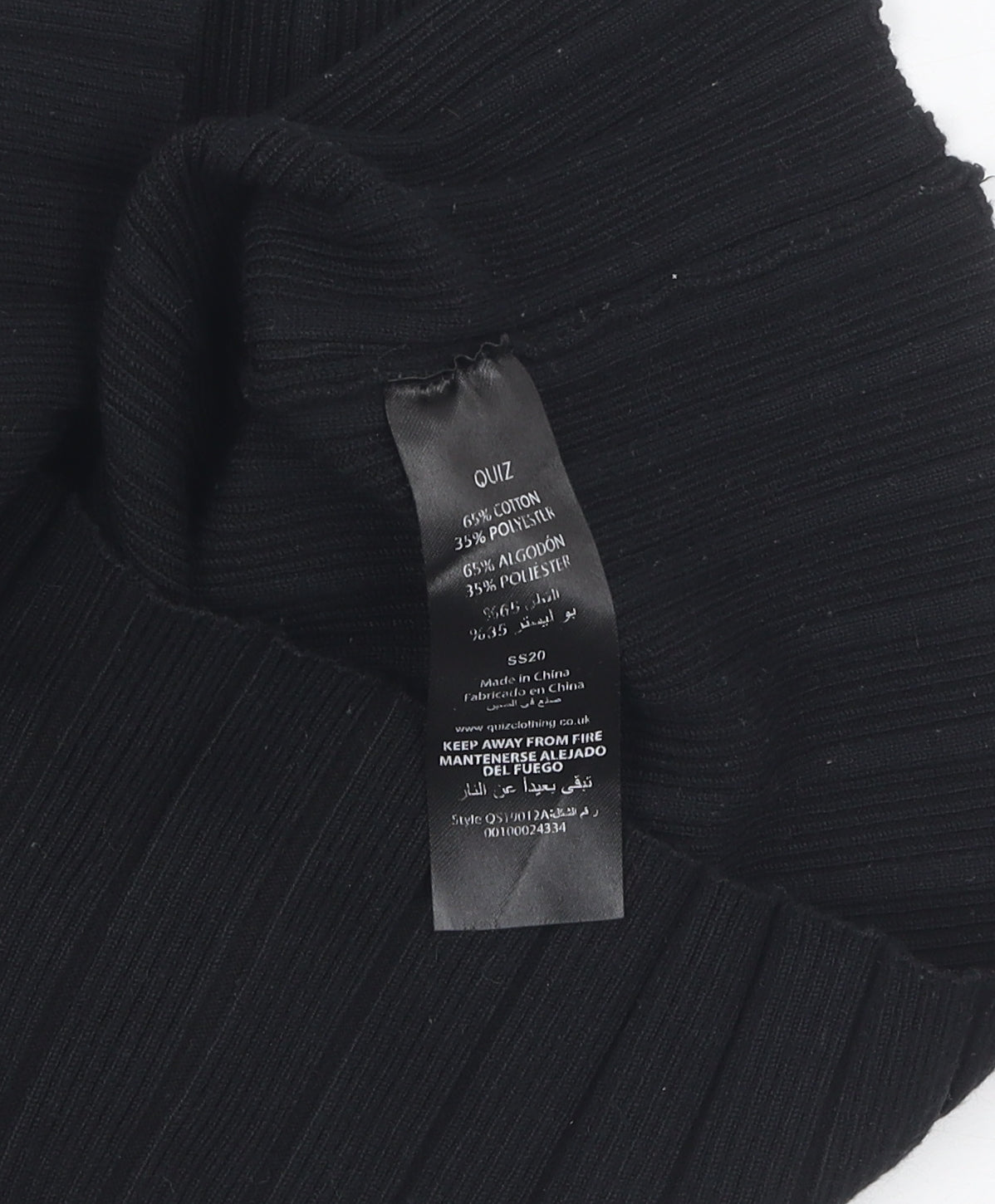 Quiz Women's Black Round Neck Knit Jumper S