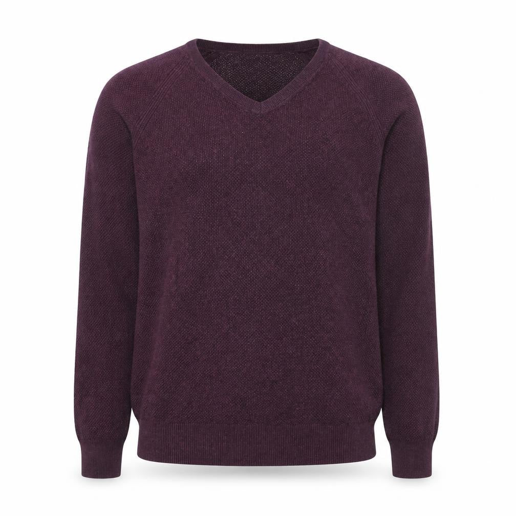 GAP Men's Purple V-Neck Pullover Jumper M