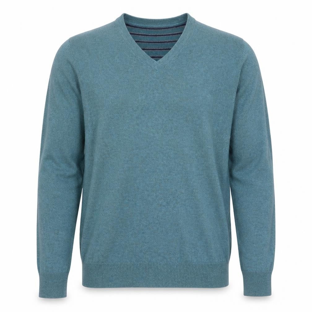 John Lewis Men's S Blue Pullover V-Neck Jumper