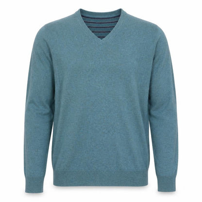 John Lewis Men's S Blue Pullover V-Neck Jumper