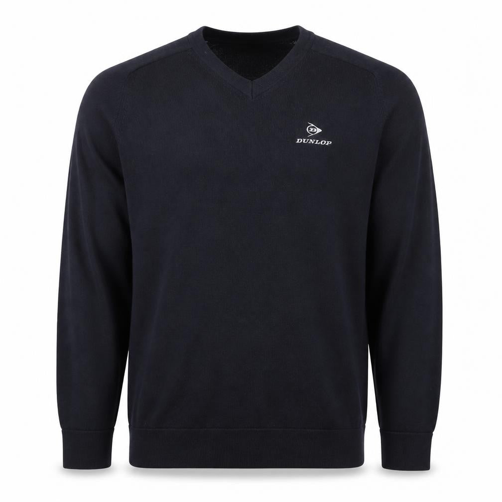 Dunlop Mens Black V-Neck Pullover Golf Jumper M