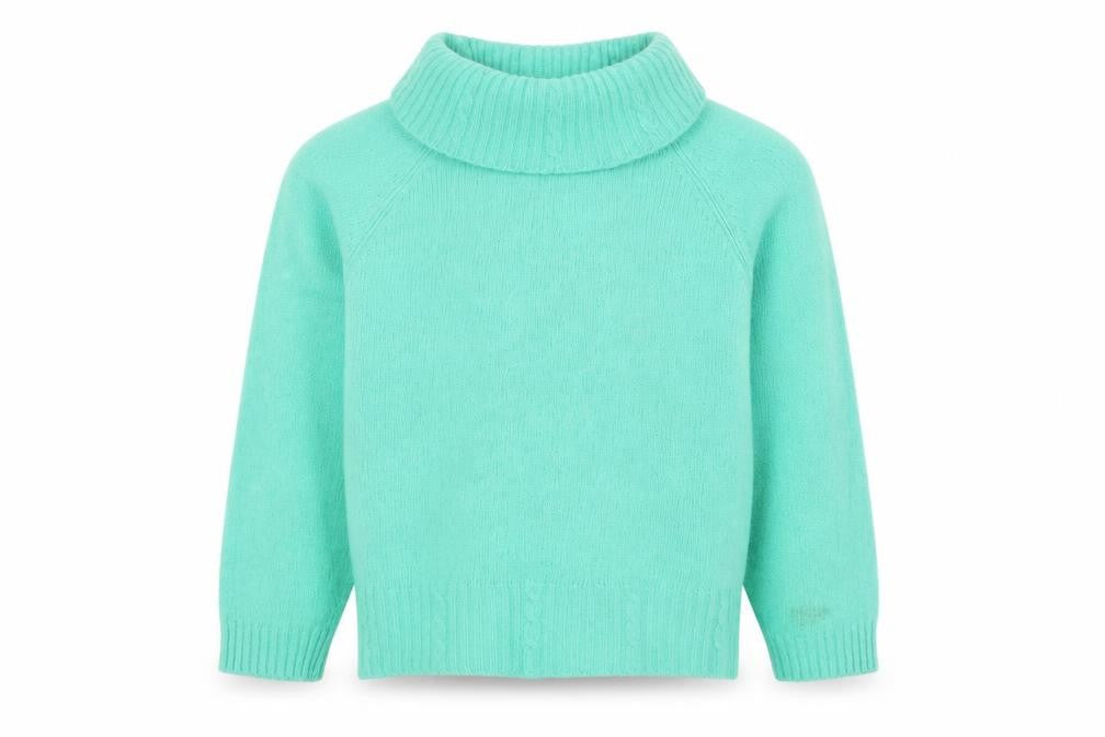 Lakeland Women's Green Roll Neck Pullover Jumper Size 10