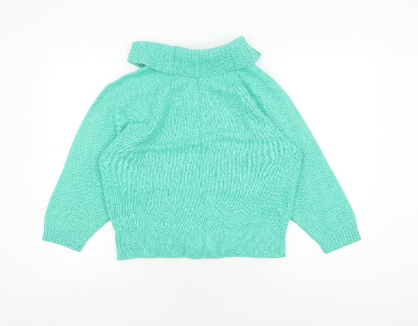 Lakeland Women's Green Roll Neck Pullover Jumper Size 10