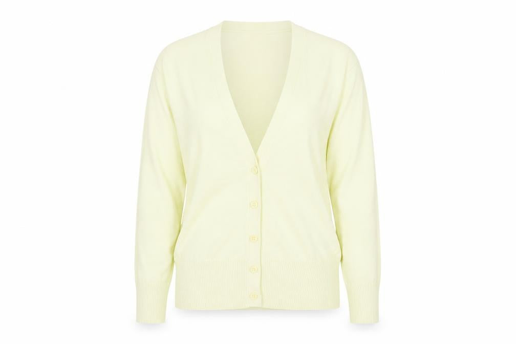 Oasis Women's Ivory V-Neck Cardigan Size 14