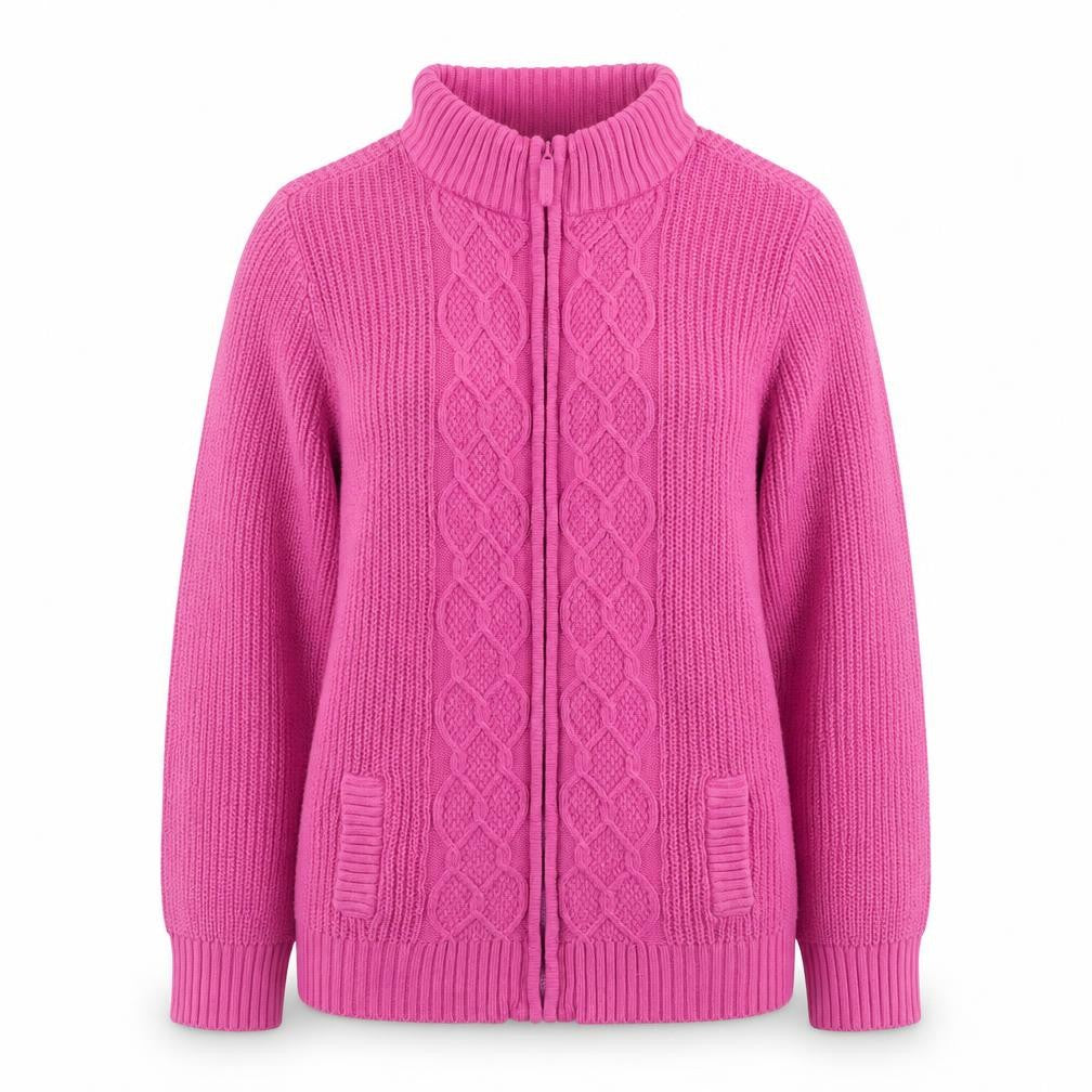ISLE Women's Pink XL Full Zip Jumper