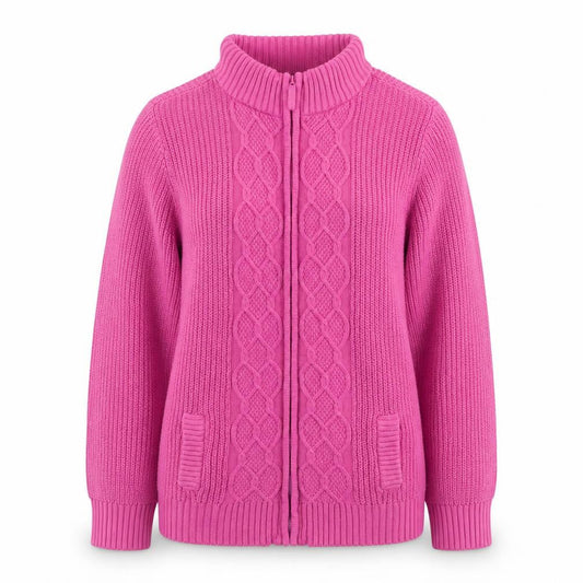 ISLE Women's Pink XL Full Zip Jumper