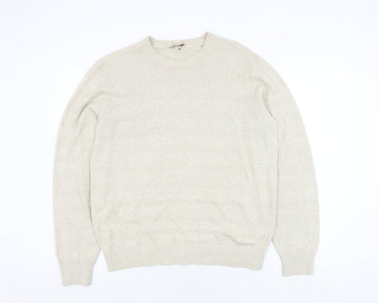 Gap Womens Beige Linen Blend Jumper, Medium