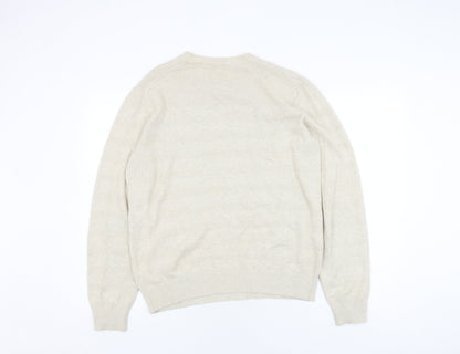 Gap Womens Beige Linen Blend Jumper, Medium
