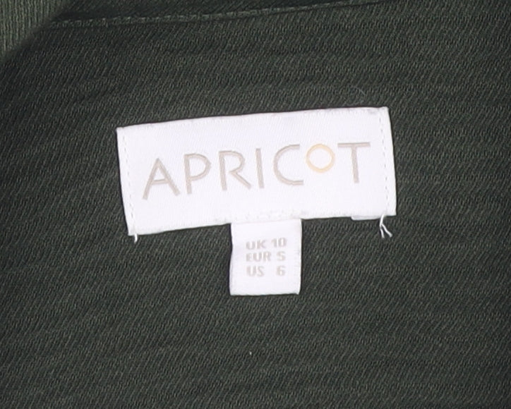Apricot Women's Green Button-Up Balloon Sleeve Shirt