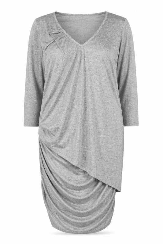 Frank Lyman Women's Grey Midi Sheath Dress, Size 12