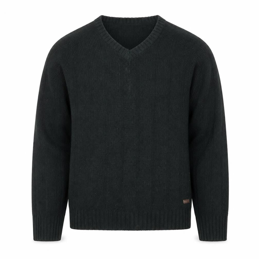 PG Field Men's Green Pullover Jumper L V-Neck