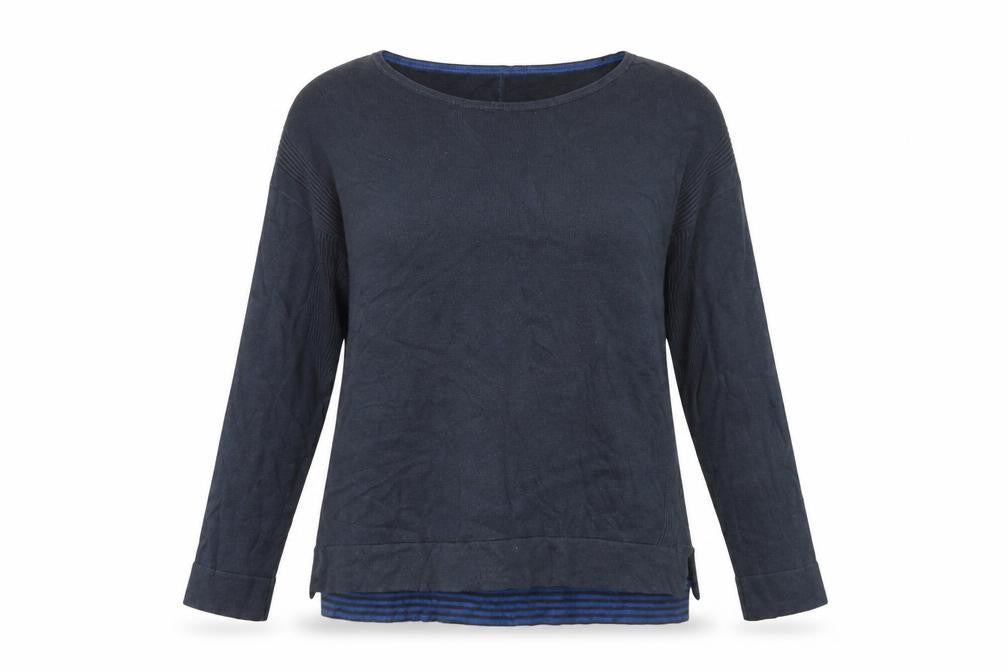 White Stuff Women's Blue Pullover Jumper, Size 12