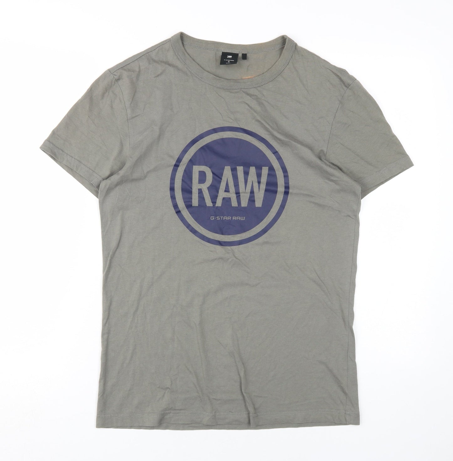 G-Star Raw Men's Grey S Short Sleeve Crew Neck T-Shirt