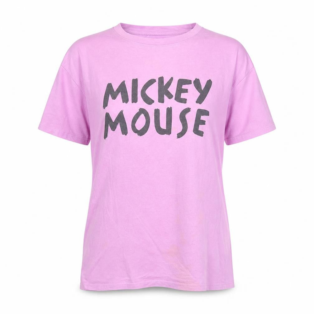 Sinsay Women's Pink XS Mickey Mouse T-Shirt