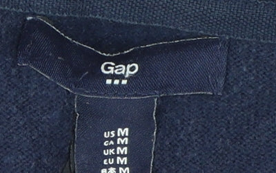 Gap Women's V-Neck Blue Cardigan M Regular