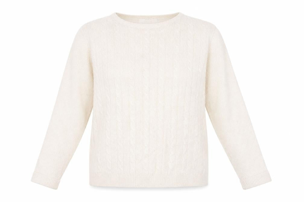Honor Millburn Women's Beige Cable Knit Pullover Jumper M