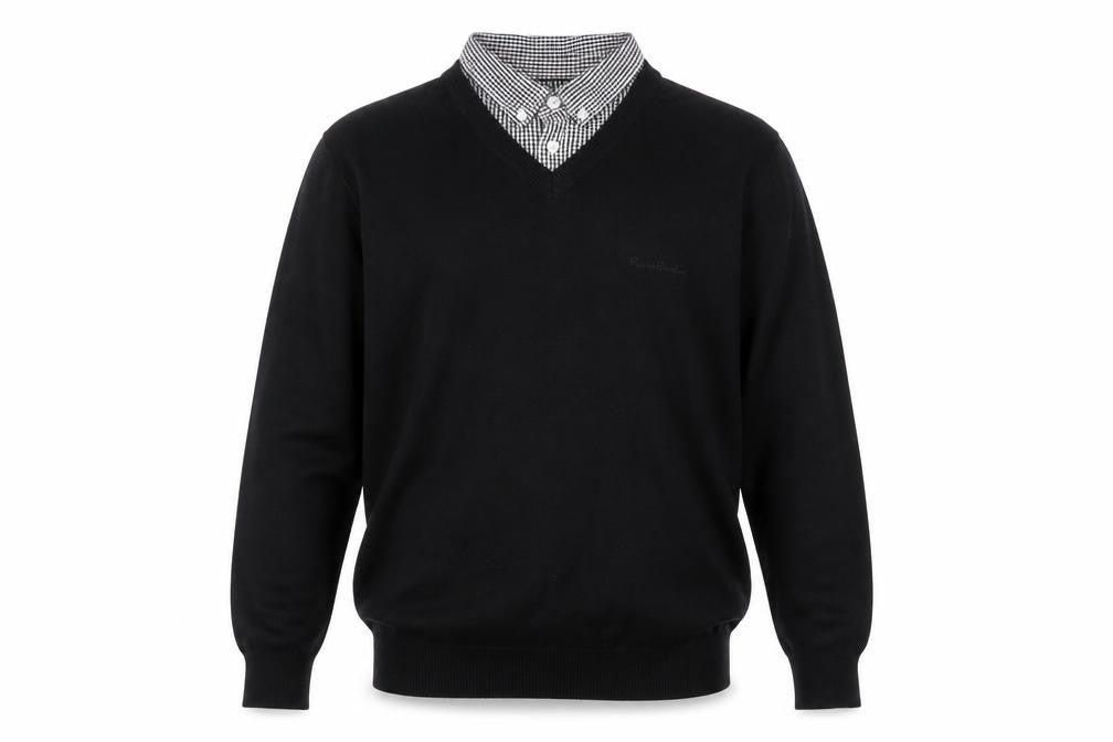 Pierre Cardin Men's Black Pullover Jumper Size L