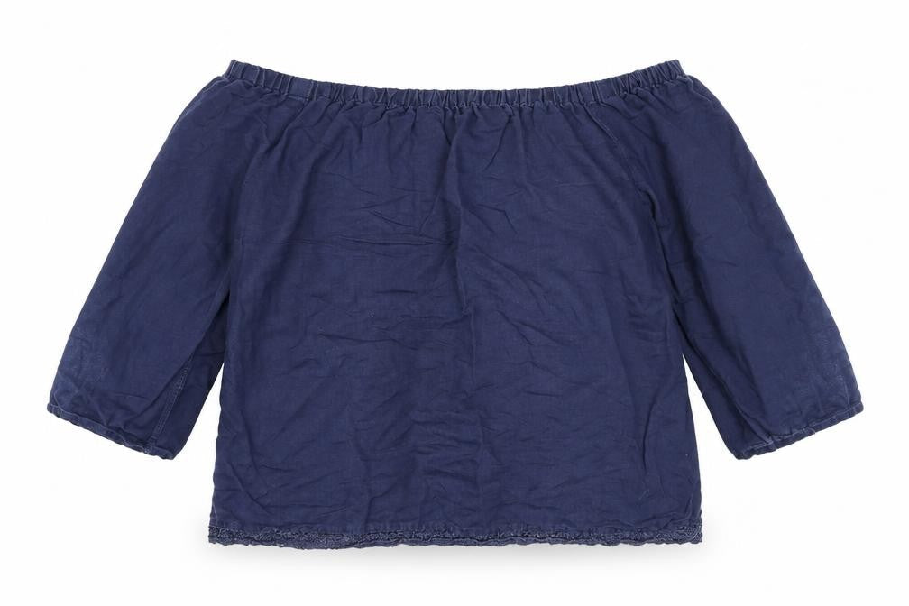 Marks & Spencer Women's Blue Blouse Size 8 Casual