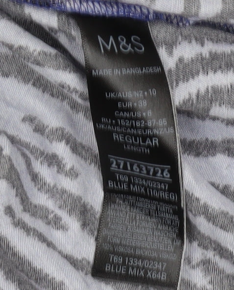 Marks and Spencer Women's Blue Animal Print Shift Dress