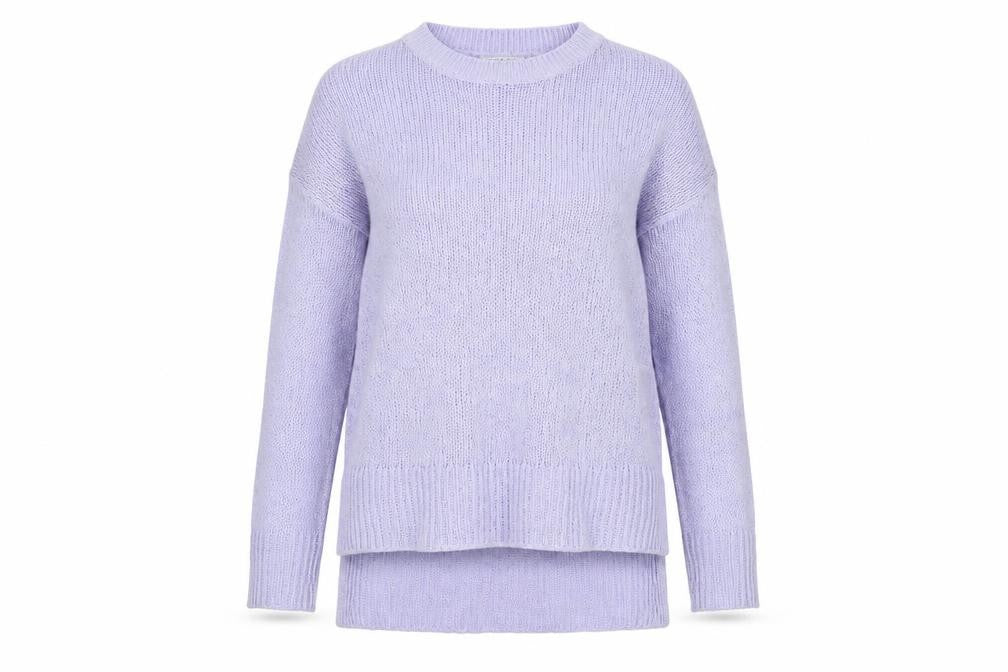Brave Soul Women's Purple Chunky Knit Pullover Jumper - S