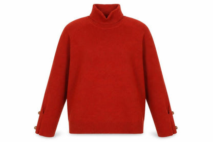 Next Women's Red Roll Neck Jumper M