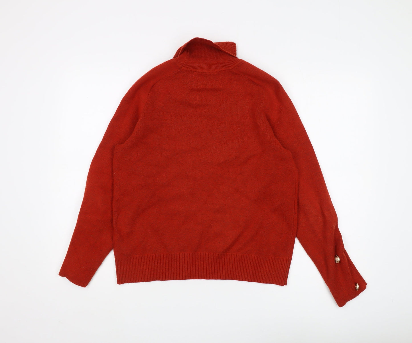 Next Women's Red Roll Neck Jumper M