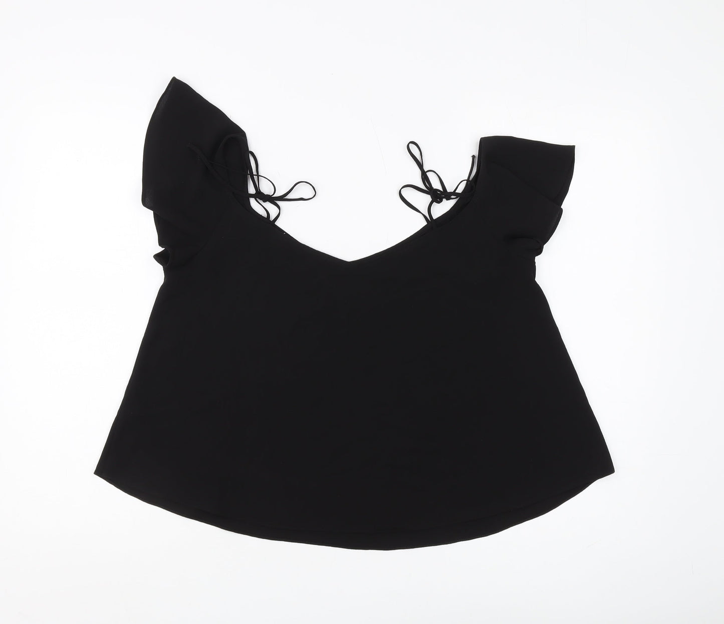 Topshop Black Women's Sleeveless Blouse Size 10